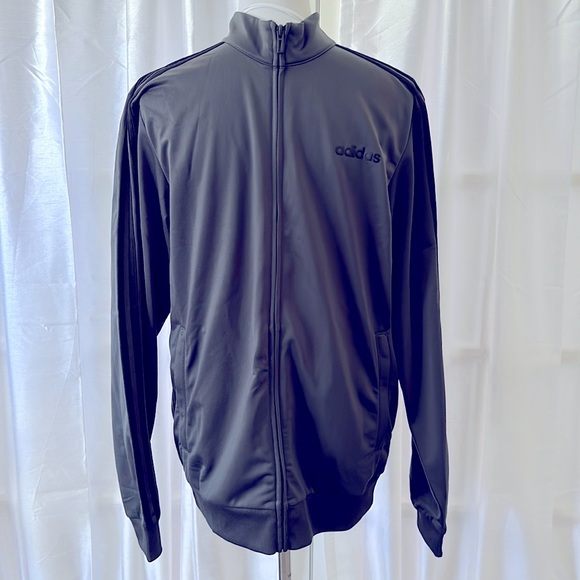adidas Other - Adidas Warm-Up 3-Stripes Track Jacket- Sz M, Gray/Black